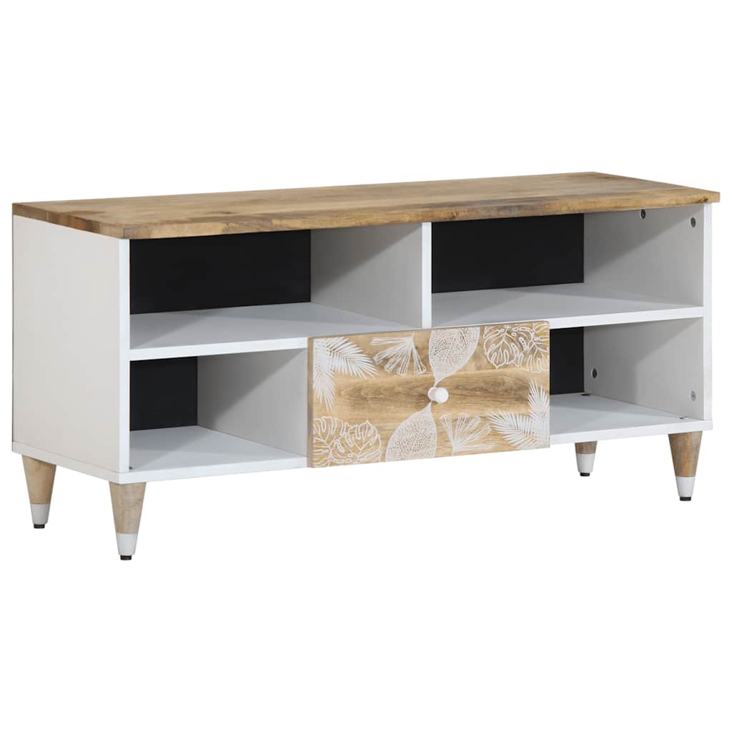 JUNG Vida TV-Schrank 100x33,5x46 cm Massivholz Mango