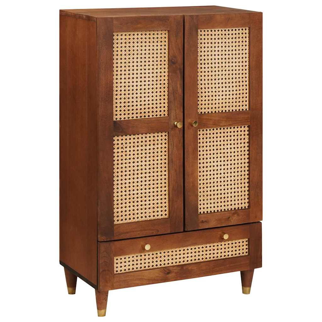 JUNG Vida Hochschrank Braun 60 x 33,5 x 100 cm Massivholz Mango