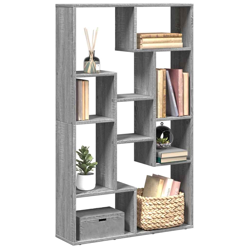 JUNG Vida Bücherregal Grau Sonoma 72x20x120,5 cm Holzwerkstoff