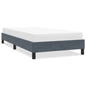 JUNG Vida Bettgestell ohne Matratze Dunkelgrau 100x210 cm Samt