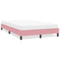 JUNG Vida Bettgestell ohne Matratze Rosa 120x210 cm Samt