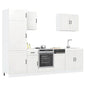 JUNG Vida 7-tlg. Küchenschrank-Set Lucca Hochglanz-Weiß Holzwerkstoff
