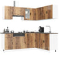 JUNG Vida 11-tlg. Küchenschrank-Set Porto Altholz-Optik Holzwerkstoff