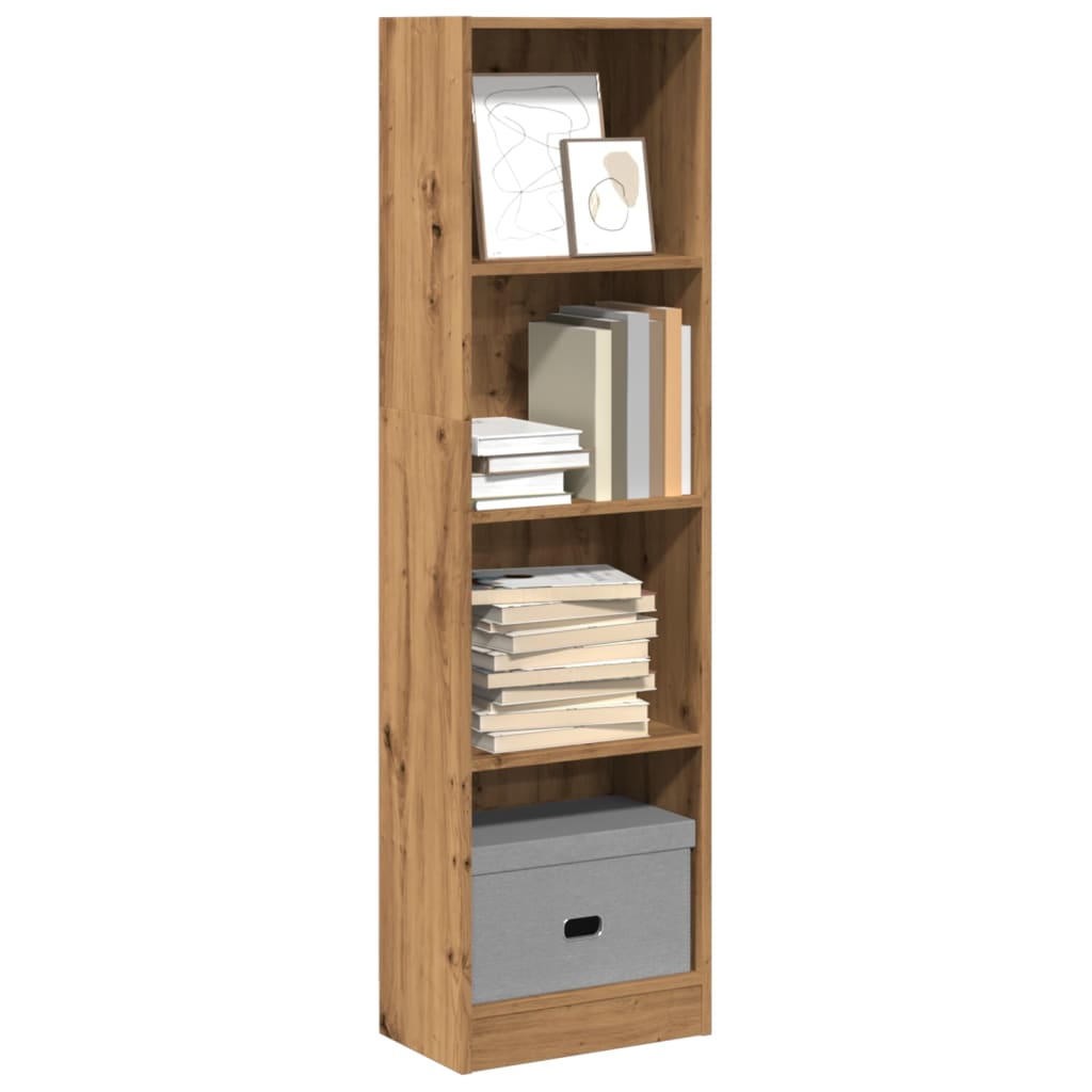 JUNG Vida Bücherregal Artisan-Eiche 40x24x143 cm Holzwerkstoff