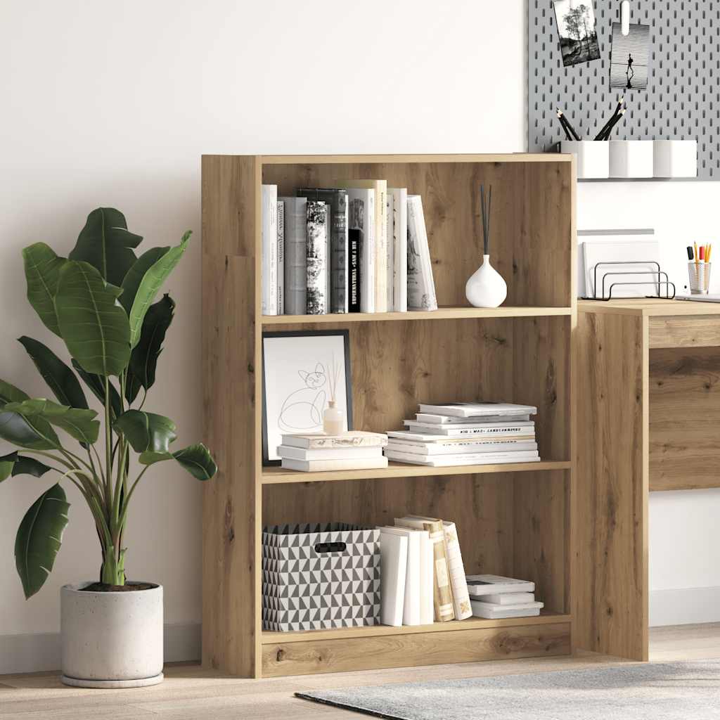 JUNG Vida Bücherregal Artisan-Eiche 80x24x109 cm Holzwerkstoff