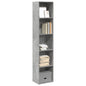 JUNG Vida Bücherregal Betongrau 40x30x189 cm Holzwerkstoff