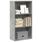 JUNG Vida Bücherregal Betongrau 60x30x114 cm Holzwerkstoff