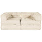 JUNG Vida Modulares Sofa 2 pcs Creme 140 x 70 x 56 cm Stoff