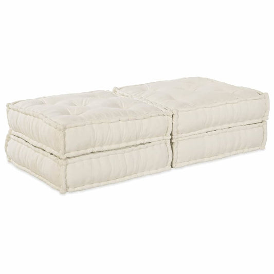 JUNG Vida Modulares Sofa 2 pcs Creme 140 x 70 x 36 cm Stoff