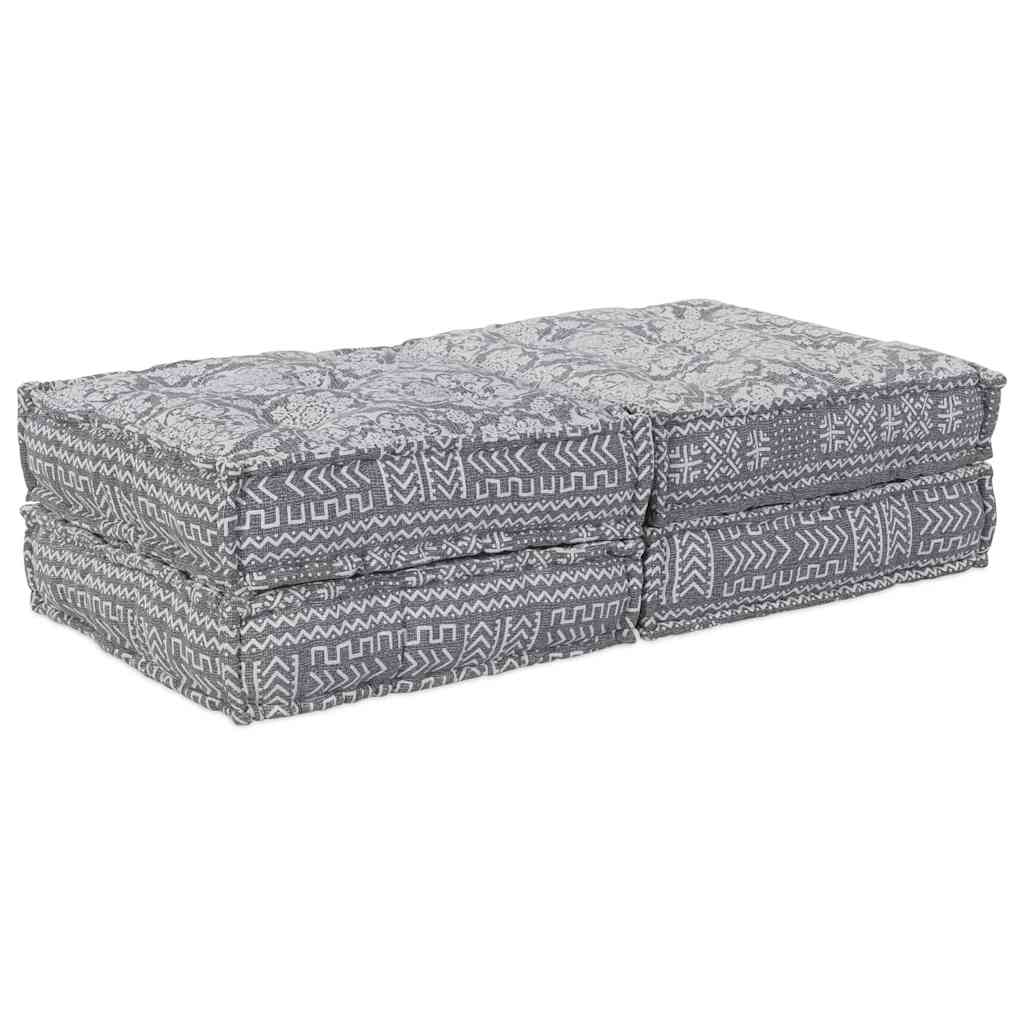 JUNG Vida Modulares Sofa 2 pcs Hellgrau 140 x 70 x 36 cm Stoff