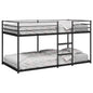 JUNG Vida Etagenbett ohne Matratze Schwarz 100x200 cm Stahl