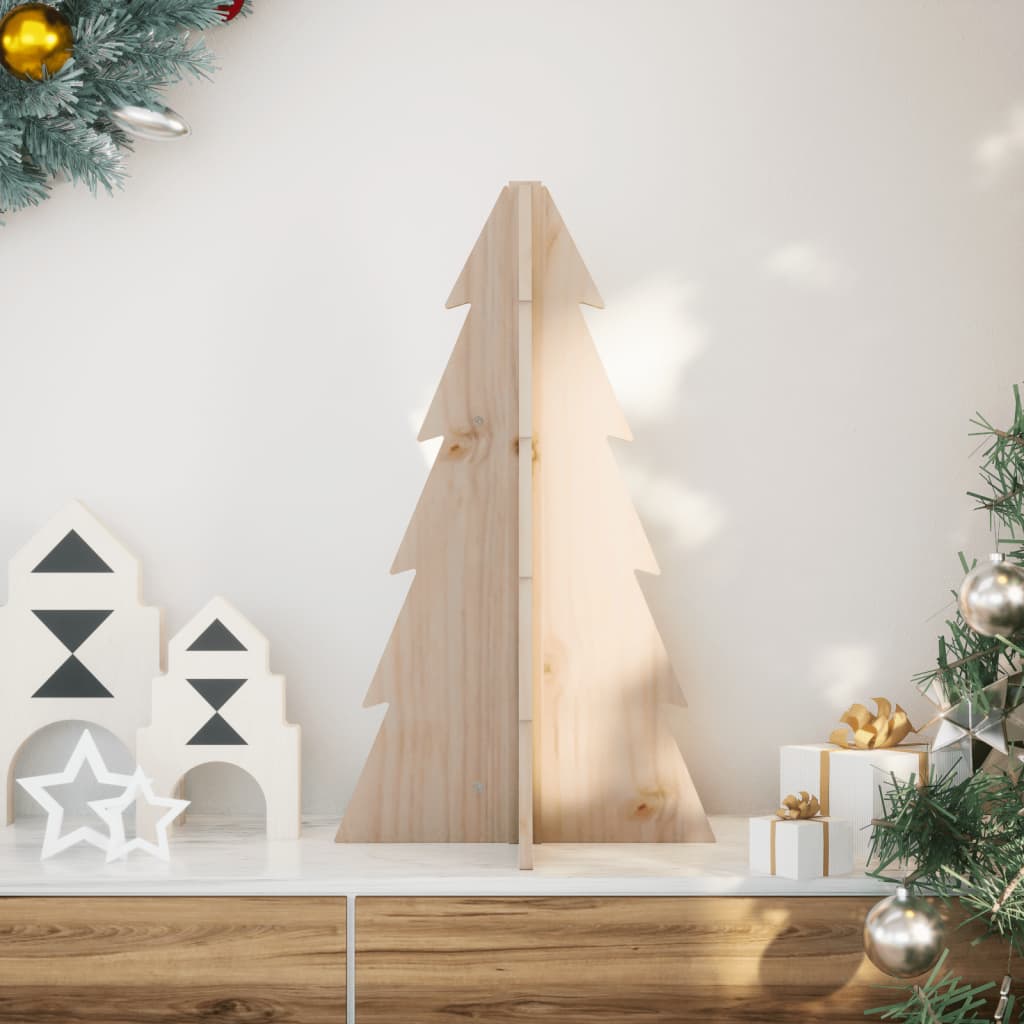 JUNG Vida Weihnachtsbaum Holz zum Schmücken 69,5 cm Massivholz Kiefer