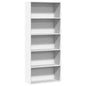 JUNG Vida Bücherregal Weiß 80x30x189 cm Holzwerkstoff