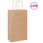 JUNG Vida Papiertragetaschen 250 Stk. mit Henkeln Braun 21x11x36 cm