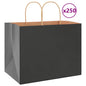 JUNG Vida Papiertragetaschen 250 Stk. mit Henkeln Schwarz 32x22x24 cm