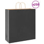 JUNG Vida Papiertragetaschen 250 Stk. mit Henkeln Schwarz 45x17x48 cm