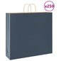 JUNG Vida Papiertragetaschen 250 Stk. mit Henkeln Blau 54x15x49 cm