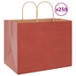 JUNG Vida Papiertragetaschen 250 Stk. mit Henkeln Rot 32x22x24 cm