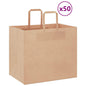 JUNG Vida Papiertragetaschen 50 Stk. mit Henkeln Braun 32x22x28 cm