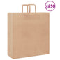 JUNG Vida Papiertragetaschen 250 Stk. mit Henkeln Braun 45x17x48 cm