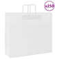 JUNG Vida Papiertragetaschen 250 Stk. mit Henkeln Weiß 54x15x49 cm