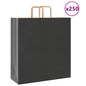 JUNG Vida Papiertragetaschen 250 Stk. mit Henkeln Schwarz 45x17x48 cm