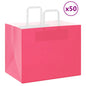 JUNG Vida Papiertragetaschen 50 Stk. mit Henkeln Rosa 32x22x24 cm