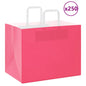 JUNG Vida Papiertragetaschen 250 Stk. mit Henkeln Rosa 32x22x24 cm