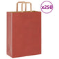 JUNG Vida Papiertragetaschen 250 Stk. mit Henkeln Rot 26x12x35 cm