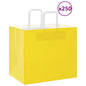 JUNG Vida Papiertragetaschen 250 Stk. mit Henkeln Gelb 32x22x28 cm