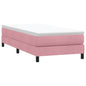 JUNG Vida Boxspringbett ohne Matratze Rosa 90x210 cm Samt