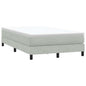 JUNG Vida Boxspringbett ohne Matratze Hellgrau 120x210 cm Samt