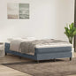 JUNG Vida Boxspringbett ohne Matratze Dunkelgrau 120x220 cm Samt
