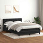JUNG Vida Boxspringbett mit Matratze Schwarz 140x210 cm Samt