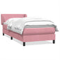 JUNG Vida Boxspringbett mit Matratze Rosa 80x220 cm Samt