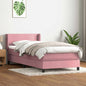 JUNG Vida Boxspringbett mit Matratze Rosa 80x220 cm Samt