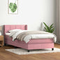 JUNG Vida Boxspringbett mit Matratze Rosa 80x220 cm Samt