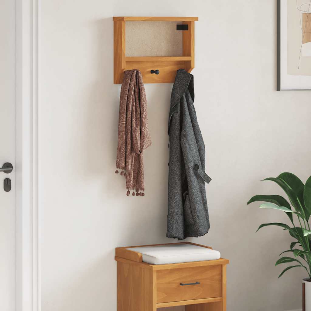 JUNG Vida Wandgarderobe SANDNES 45x12x35 cm Massivholz Kiefer