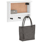 JUNG Vida Wandgarderobe SANDNES Weiß 45x12x35 cm Massivholz Kiefer