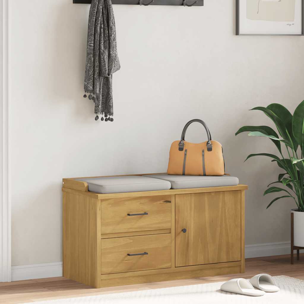 JUNG Vida Flurbank SANDNES 87x40x50 cm Massivholz Kiefer