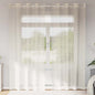 JUNG Vida Voile Vorhänge mit Ösen 2 Stk. Creme 140x225 cm