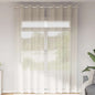 JUNG Vida Voile Vorhänge mit Ösen 2 Stk. Creme 140x260 cm
