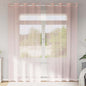 JUNG Vida Voile Vorhänge mit Ösen 2 Stk. Hellrosa 140x225 cm