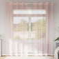 JUNG Vida Voile Vorhänge mit Ösen 2 Stk. Hellrosa 140x245 cm