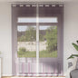 JUNG Vida Voile Vorhänge mit Ösen 2 Stk. Lila 140x300 cm