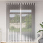 JUNG Vida Voile Vorhänge mit Schlaufen 2 Stk. Dunkelgrau 140x260 cm