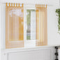 JUNG Vida Voile Vorhänge mit Schlaufen 2 Stk. Orange 140x140 cm
