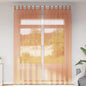 JUNG Vida Voile Vorhänge mit Schlaufen 2 Stk. Terrakottarot 140x260 cm