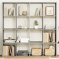 JUNG Vida Bücherregal Grau Sonoma 137,5x29x137,5 cm Holzwerkstoff