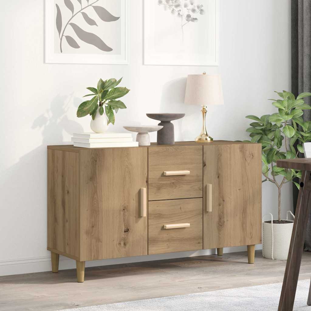 JUNG Vida Sideboard Artisan-Eiche 100x36x60 cm Holzwerkstoff